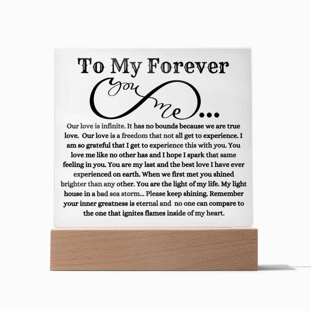 My Forever To My Soulmate Plaque