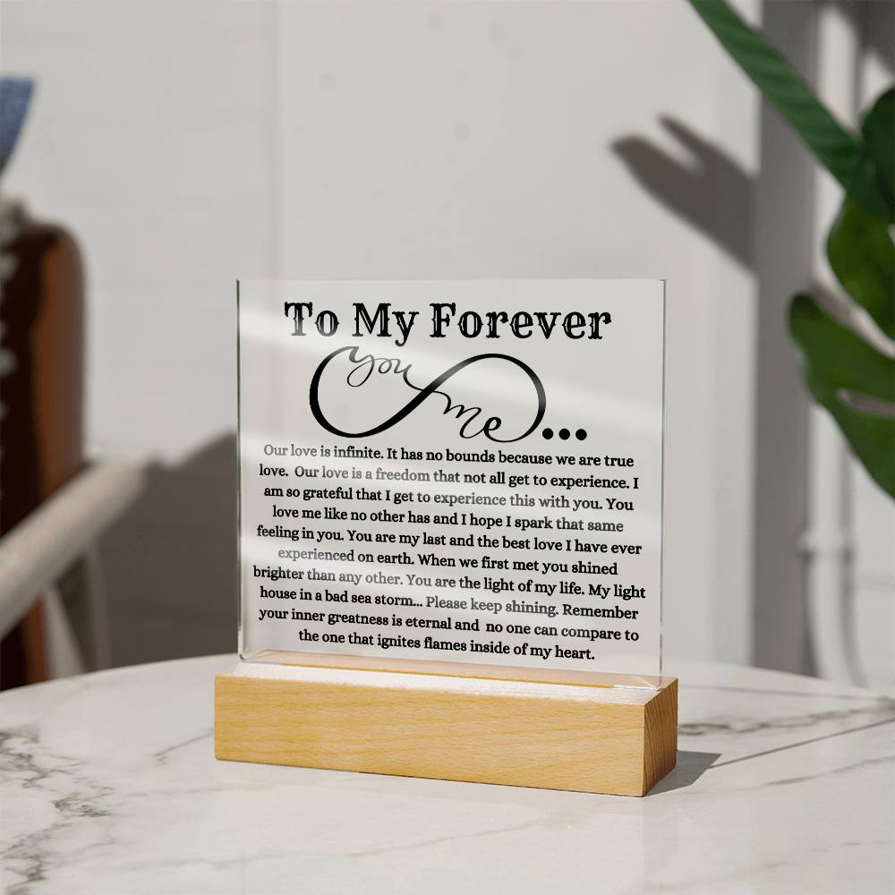 My Forever To My Soulmate Plaque