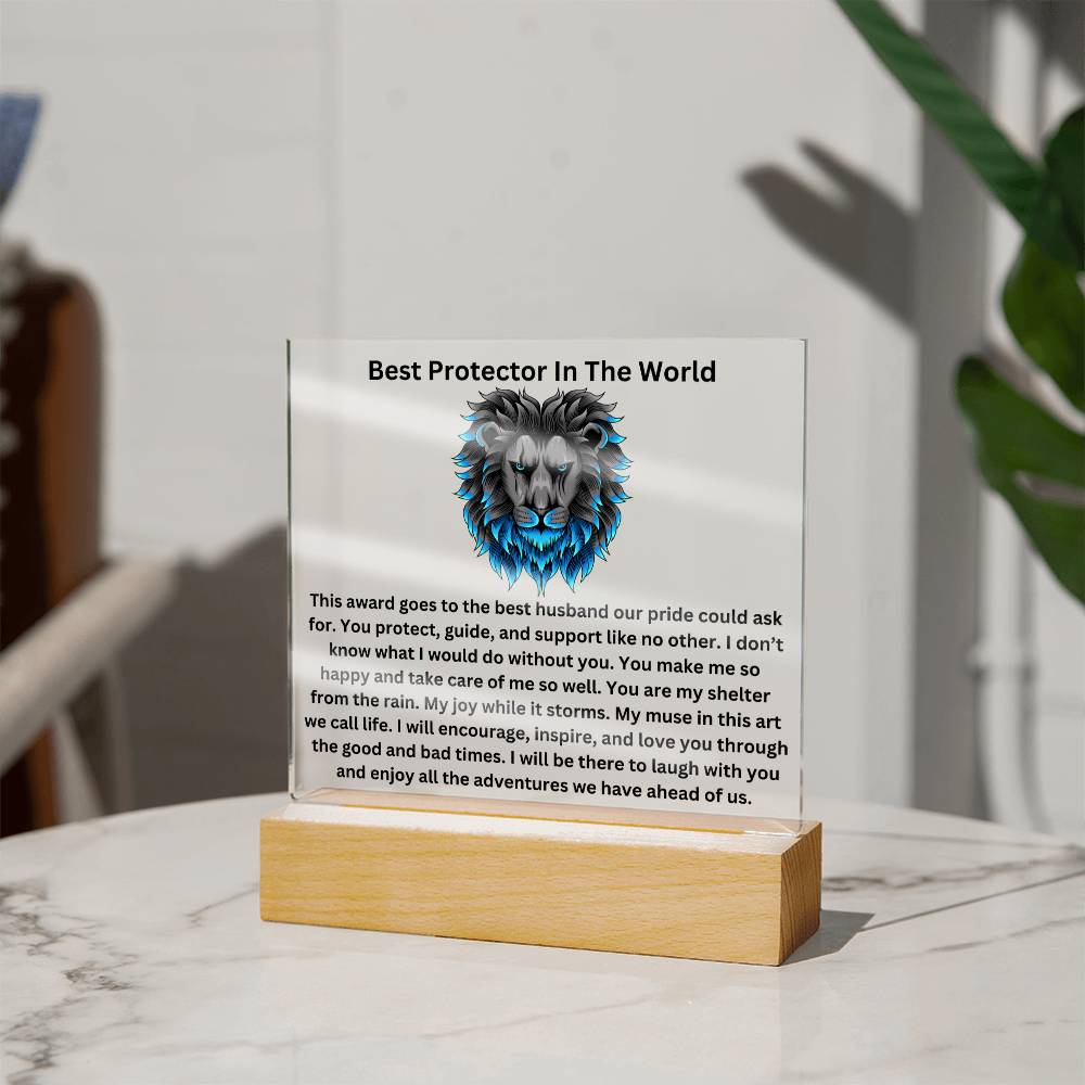 Best Protector To My Husband Plaque