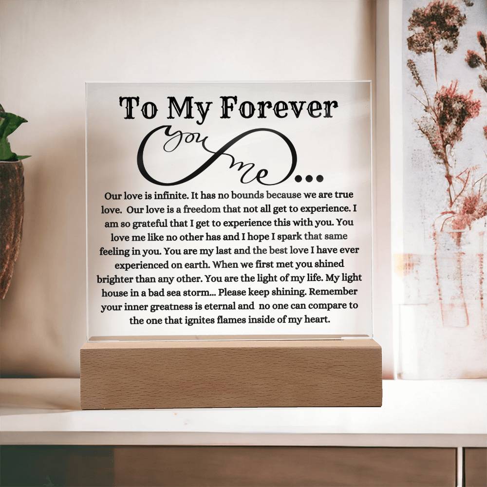 My Forever To My Soulmate Plaque