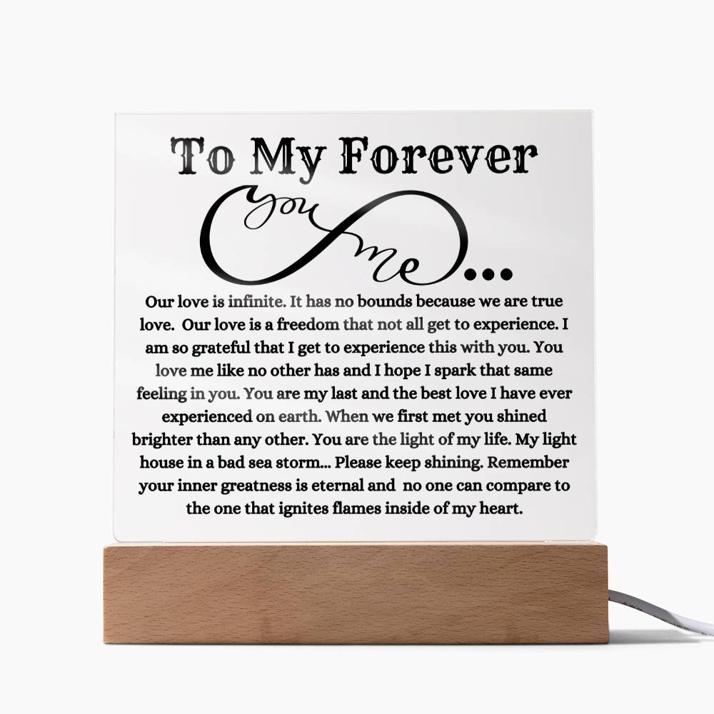 My Forever To My Soulmate Plaque