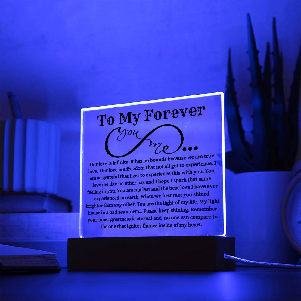 My Forever To My Soulmate Plaque