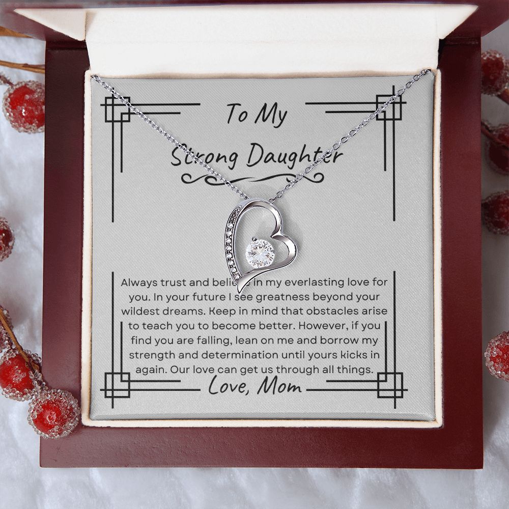 I Love My Strong Daughter | Forever Love Necklace