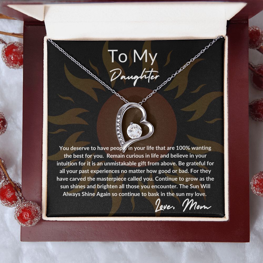 I Love My Daughter | Sun Design | Forever Love Necklace