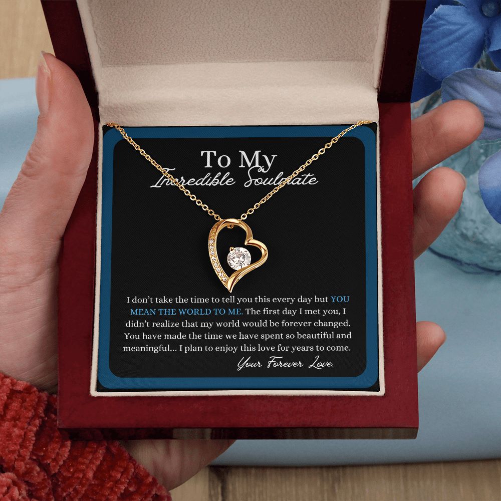 My Incredible Soulmate | My Beautiful World | Forever Love Necklace