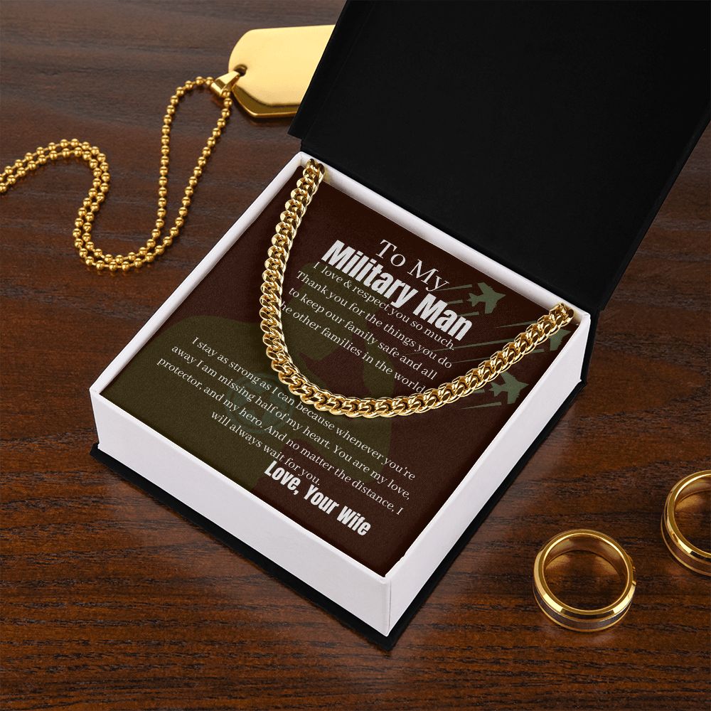 Military Husband | My Hero & Yours | Cuban Link Chain