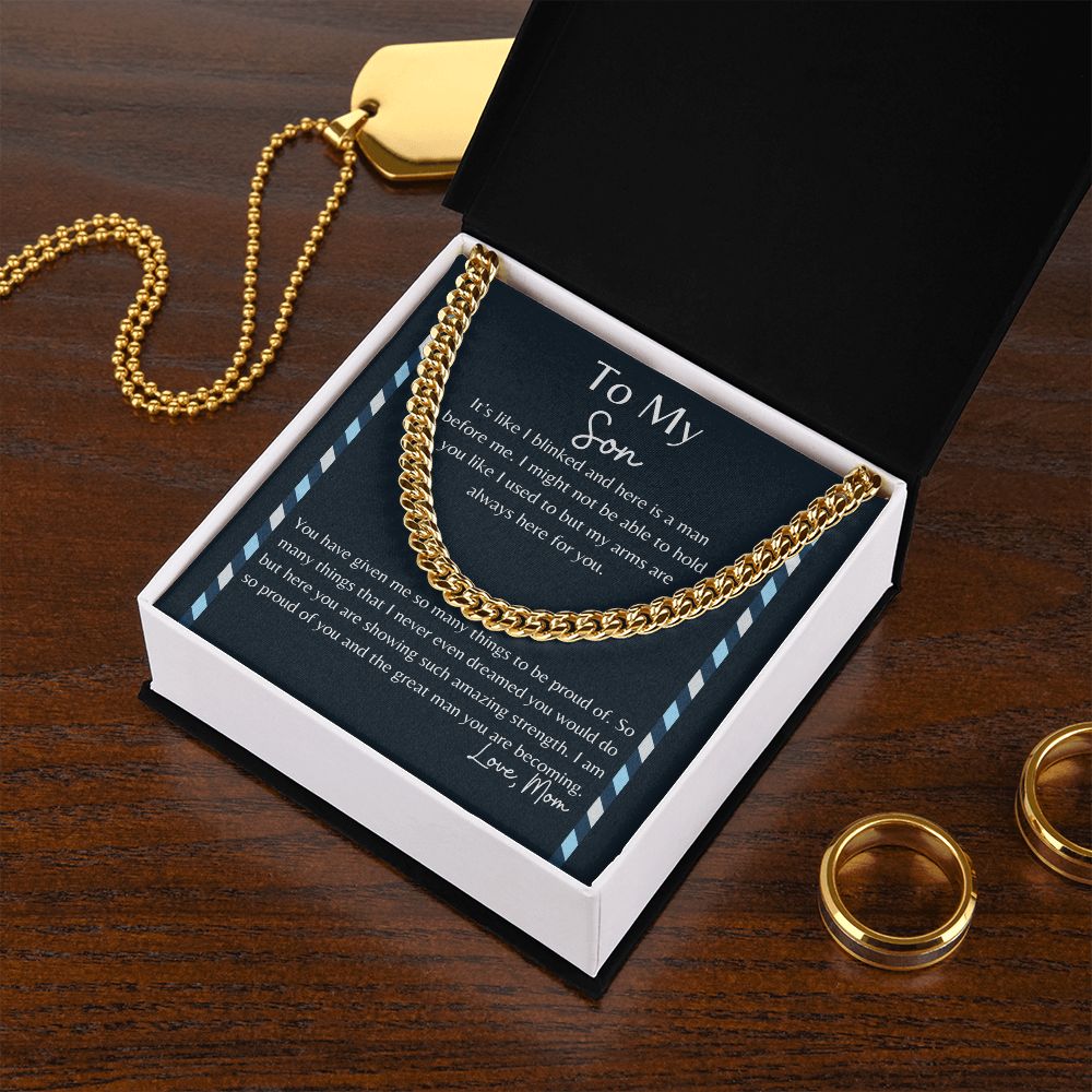 To My Son | Proud Momma | Cuban Link Chain