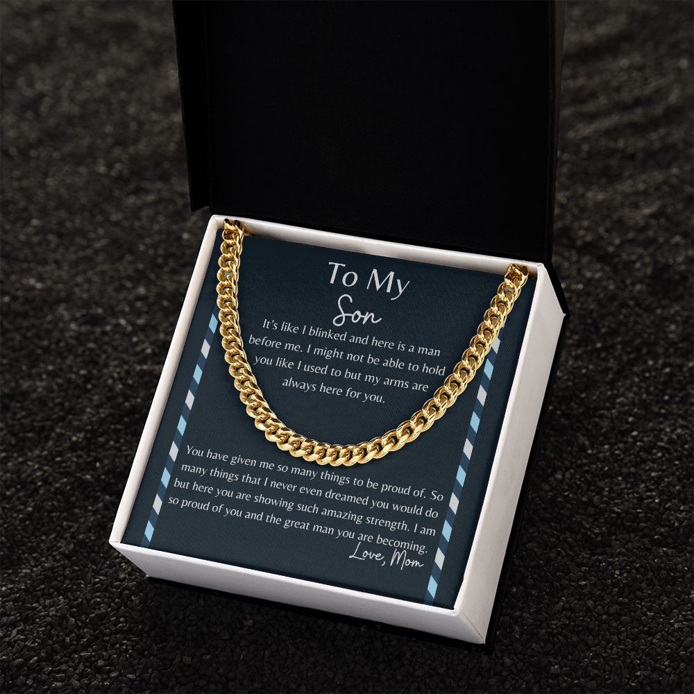 To My Son | Proud Momma | Cuban Link Chain