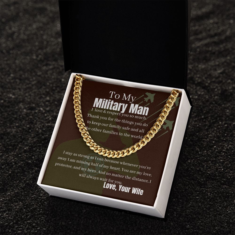 Military Husband | My Hero & Yours | Cuban Link Chain