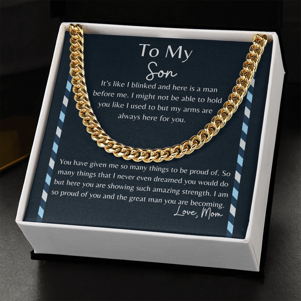 To My Son | Proud Momma | Cuban Link Chain