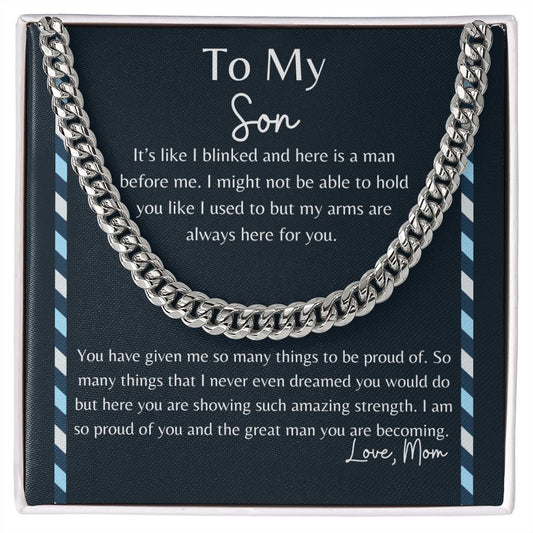 To My Son | Proud Momma | Cuban Link Chain