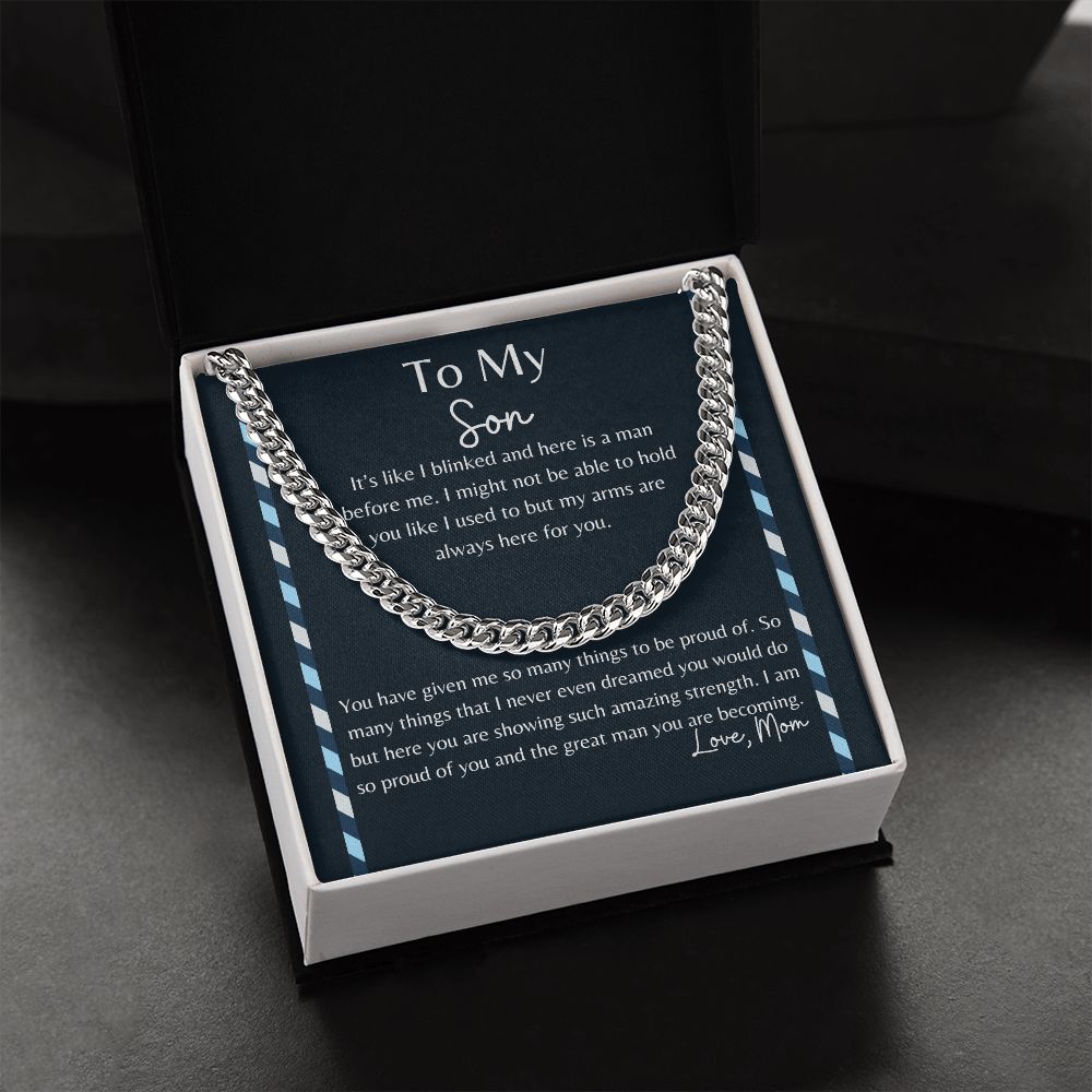 To My Son | Proud Momma | Cuban Link Chain