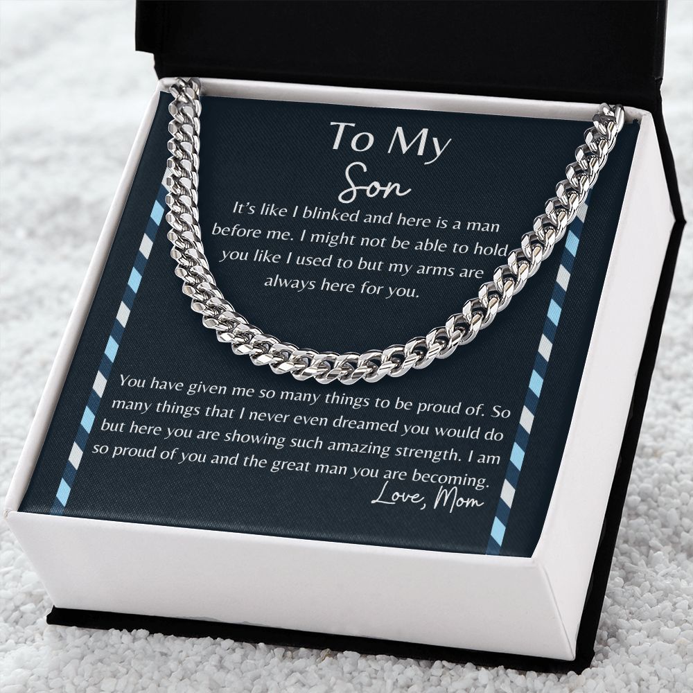 To My Son | Proud Momma | Cuban Link Chain