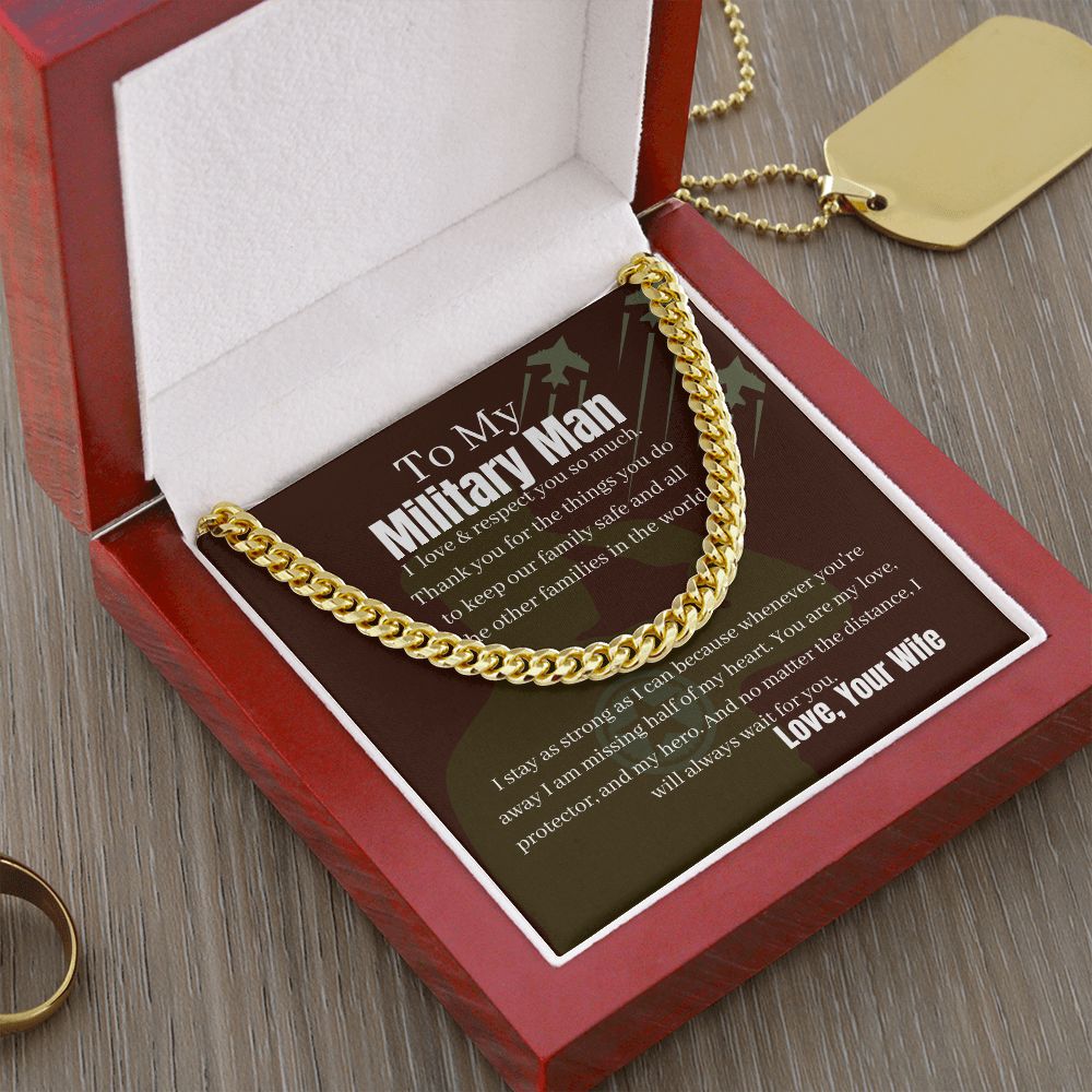 Military Husband | My Hero & Yours | Cuban Link Chain