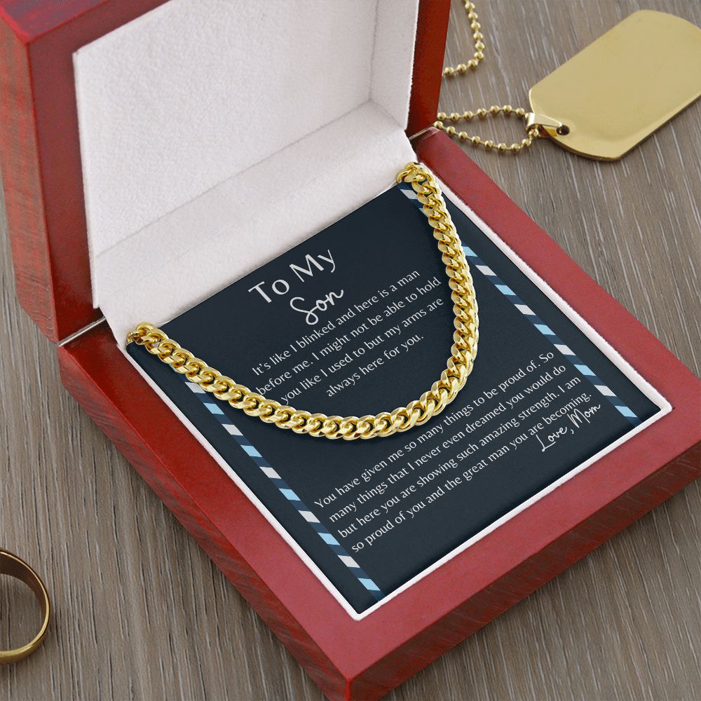 To My Son | Proud Momma | Cuban Link Chain