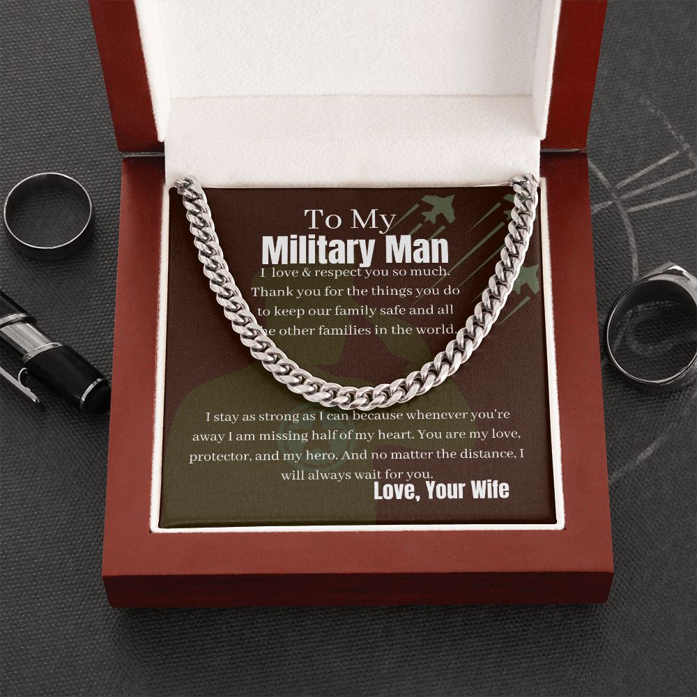 Military Husband | My Hero & Yours | Cuban Link Chain