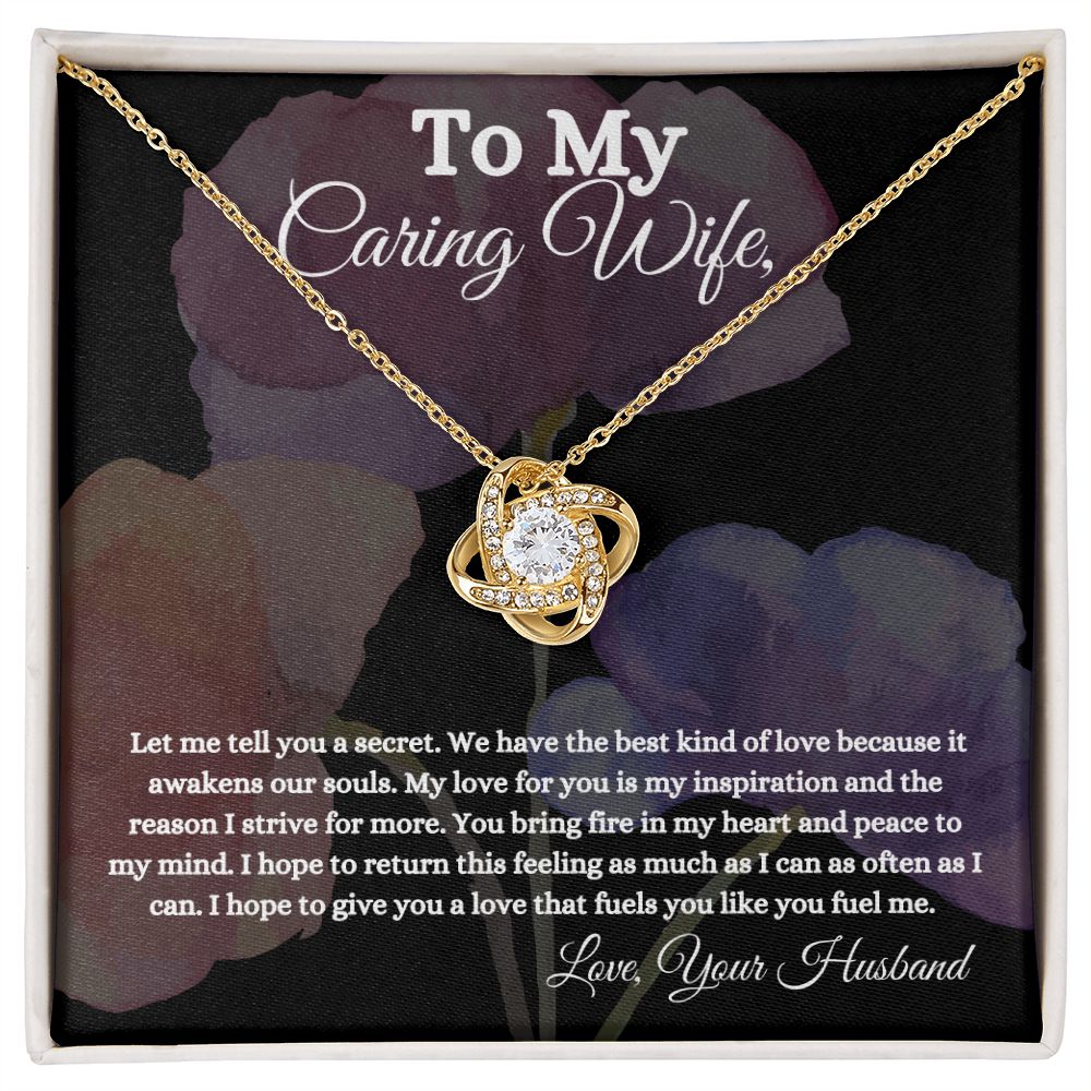 My Caring Wife | My Fuel | Love Knot Necklace