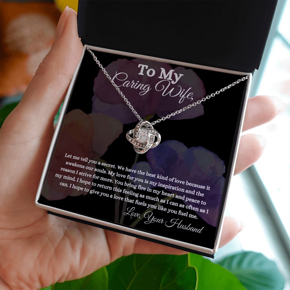 My Caring Wife | My Fuel | Love Knot Necklace