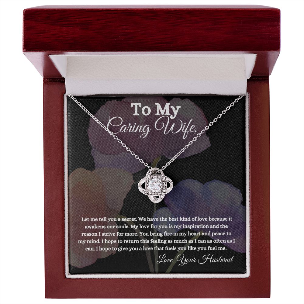 My Caring Wife | My Fuel | Love Knot Necklace