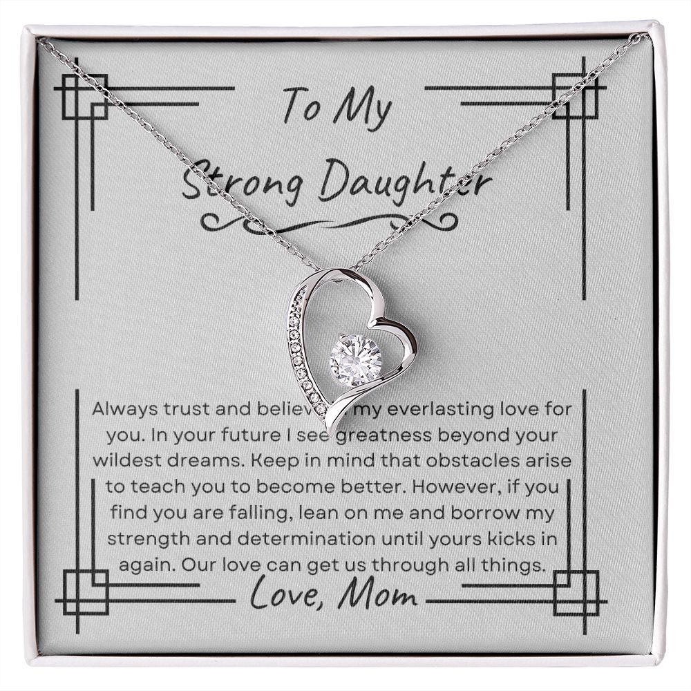 I Love My Strong Daughter | Forever Love Necklace