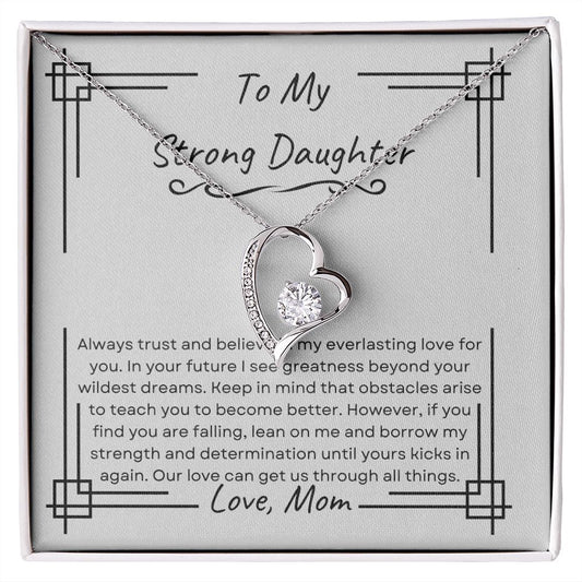 I Love My Strong Daughter | Forever Love Necklace