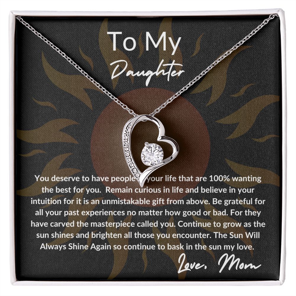 I Love My Daughter | Sun Design | Forever Love Necklace