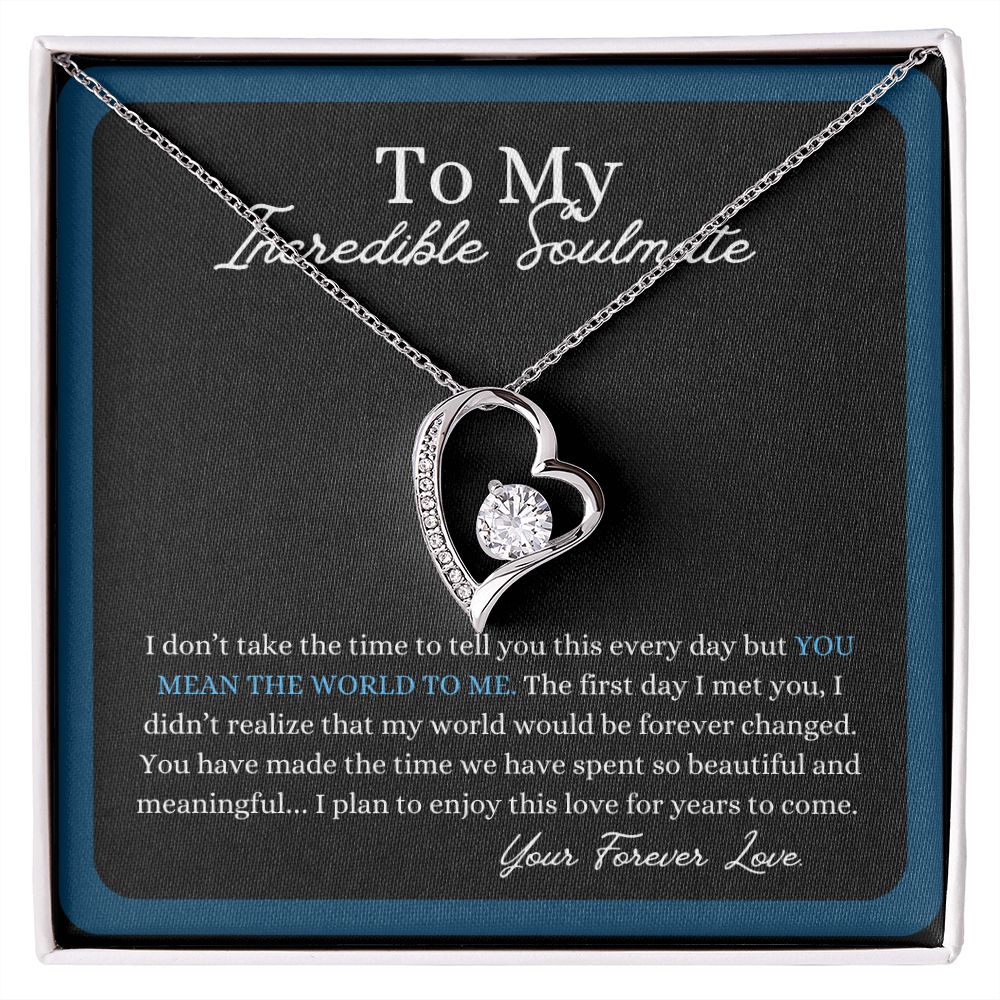 My Incredible Soulmate | My Beautiful World | Forever Love Necklace