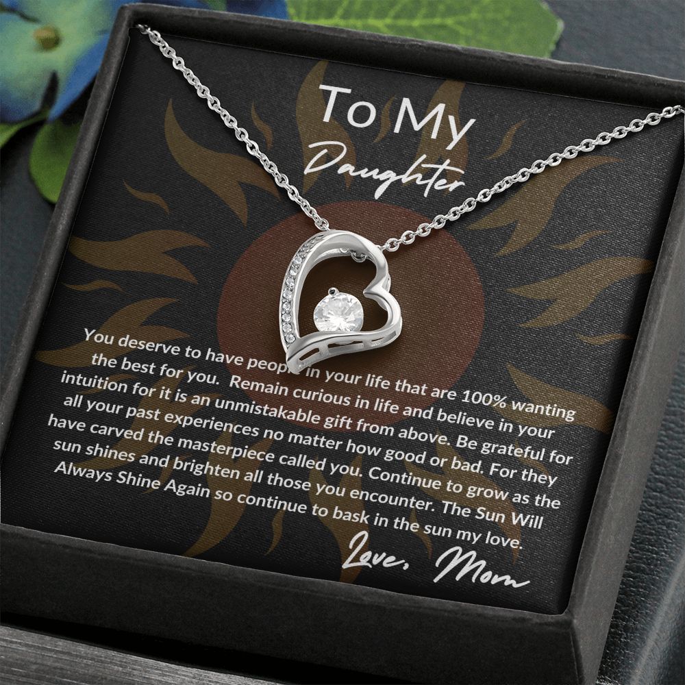 I Love My Daughter | Sun Design | Forever Love Necklace