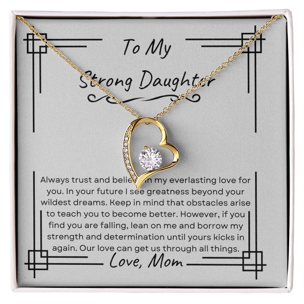 I Love My Strong Daughter | Forever Love Necklace