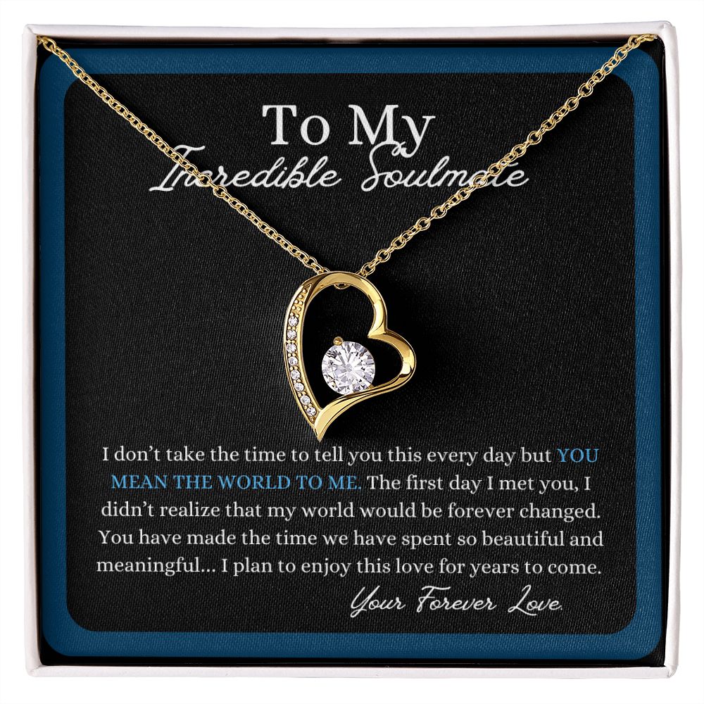 My Incredible Soulmate | My Beautiful World | Forever Love Necklace