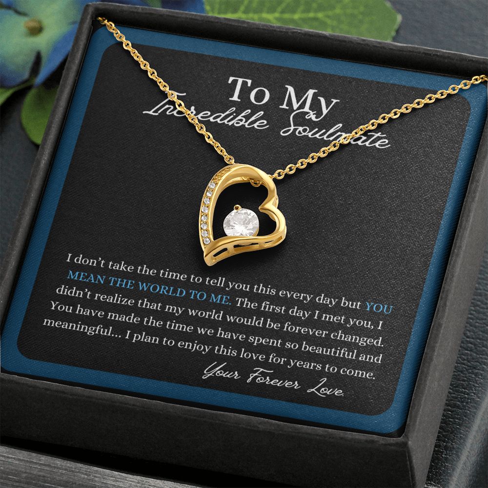 My Incredible Soulmate | My Beautiful World | Forever Love Necklace